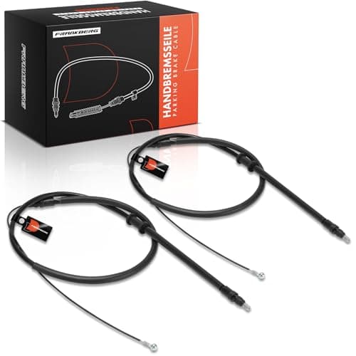 Image of Frankberg 2x Handbrake Cable Rear Left Right Compatible with Movano B Box X62 Master III Box FV Master III Platform/Chassis EV HV UV Replace# 364007808R