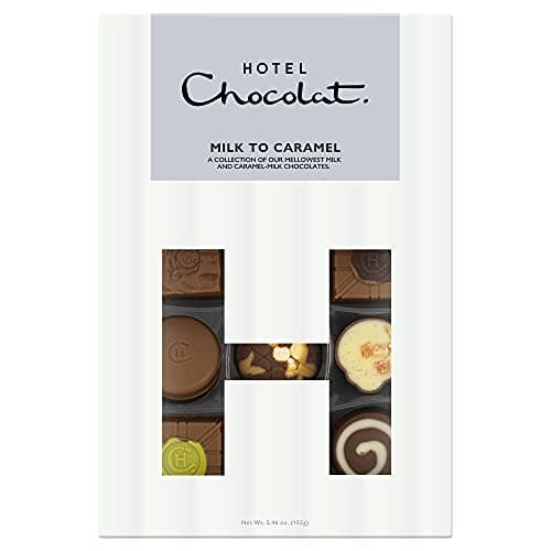 Image of Hotel Chocolat Milk To Caramel H-Box - 14 Of Our Finest Milk and Caramel-Milk Chocolates, 155g - Chocolate Gifts For Birthday, Thank You, Anniversary, Father's day 2026