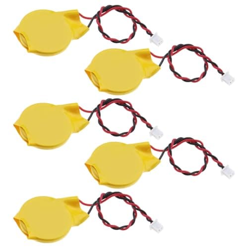 Image of Pack of 5 CMOS BIOS CR2032 Batteries with 2 Pins, 3V
