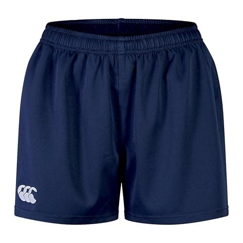 Image of Canterbury Women's Professional 2.0 Shorts | Rugby Shorts | CCC Logo Gym Shorts, Navy, 10