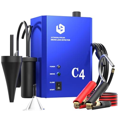 Image of GODIAG Smoke Machine Automotive Leak Detector, Smoke Machine Leak Tester for All 12V DC Vehicles in Vacuum, Fuel Diagnostic Pipe System, Leak Detection with Built-in Air Pump, C4