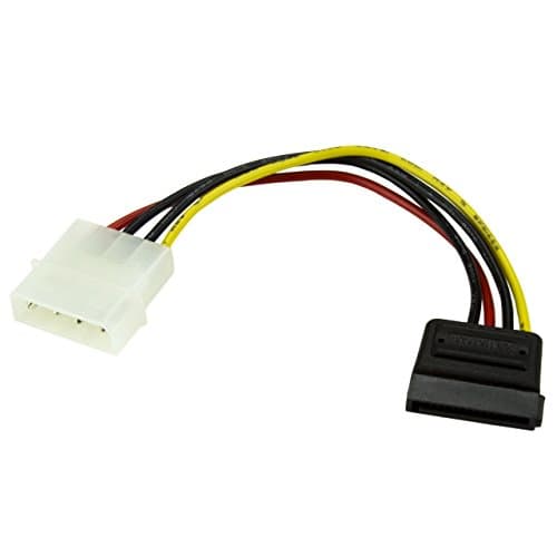 Image of StarTech.com 6in 4 Pin Molex to SATA Power Cable Adapter