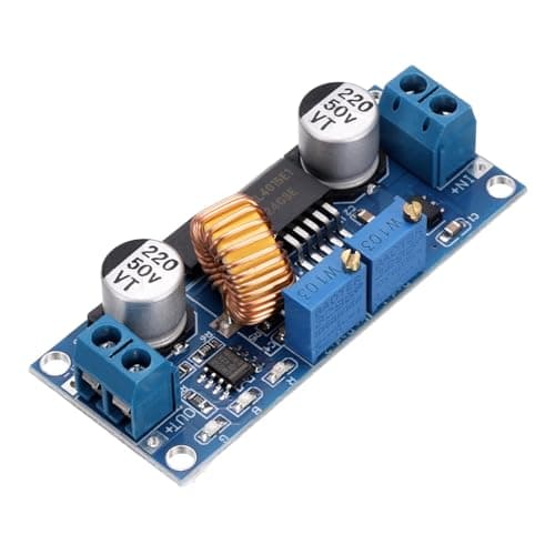 Image of sourcing map Buck Converter Voltage Regulator 5-32V to 0.8-30V 5A Constant Voltage Current Step Down Power Module for Power Adjustment Power Transformers, Blue