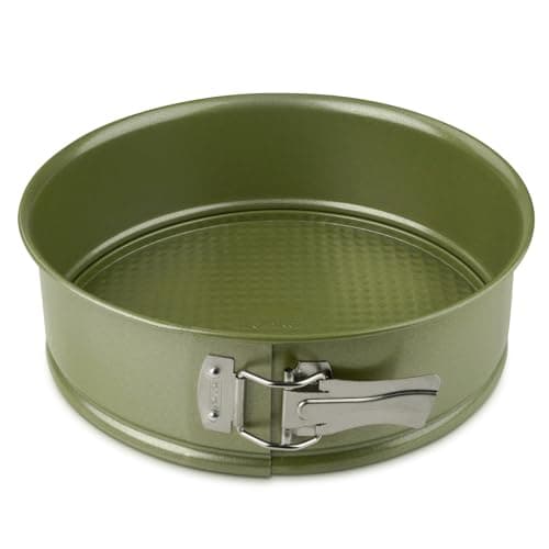 Image of Zenker Springform Cake Tin, 24cm Diameter with High Edge, Tall Rim, Green Vision Series, ECO, Resource Friendly & Climate Neutral Baking Round Pan, with ILAG Vegan Carnauba Wax Non-Stick Coating
