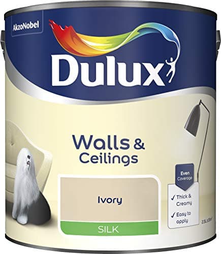 Image of Dulux Paints 2.5 Litre Ready Mixed Silk Ivory