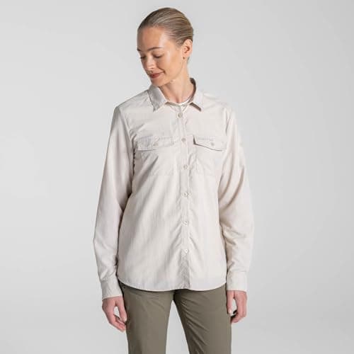 Image of Craghoppers Womens NosiLife Loukkos Long Sleeve Shirt Anti-Insect Travel Hiking Top