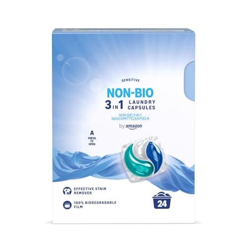 Image of by Amazon Non-Bio Laundry Capsules 3-in-1, 24 Washes