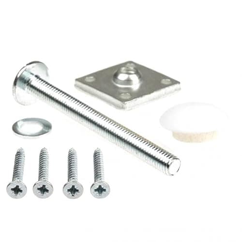 Image of Jackson Woodturners White Primed - Ready to Paint- Handrail to Newel Post Fixing Kit – Staircase Handrail Connector for Wooden Newel Posts