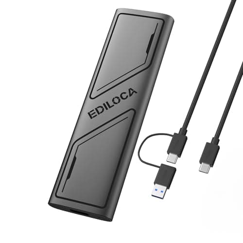 Image of Ediloca EP1000 1TB Portable External SSD, External Solid State Drives Up to 1000MB/s Read, Storage Expansion, Compatible with USB-C Smartphones, PC, Mac, Tablets, Sleek & Sturdy Design