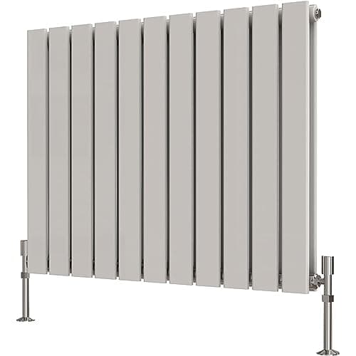 Image of Radbliss Horizontal Flat Panel Radiator 600x748mm White Double Design RAD Central Heating