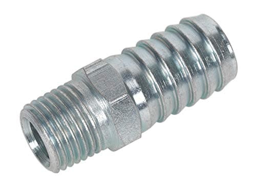 Image of Sealey Ac40 Male Screwed Tailpiece 1/4Bspt - 1/2 Hose Pack of 5