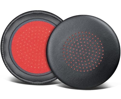 Image of SOULWIT Replacement Earpads Cover for Plantronics Voyager Focus UC B825/1&2 UC, Voyager 4210/4220, Cushions Ear Pads Cover for Poly BlackWire 5200/C5200/5210/C5210/C5220/7225, Backbeat Sense-Black