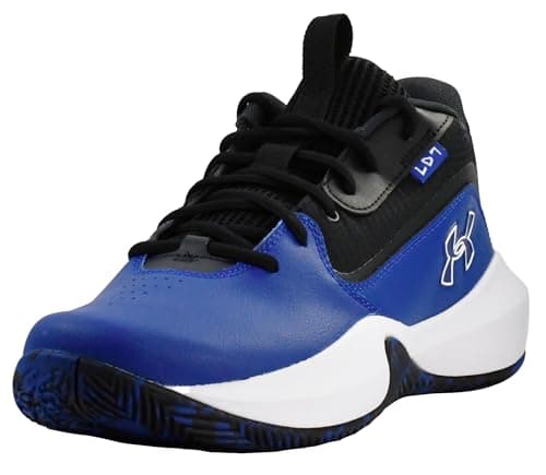 Image of Under Armour Unisex-Adult Lockdown 7 Sneaker, Royal/Black/White, 12.5 Women/11 Men