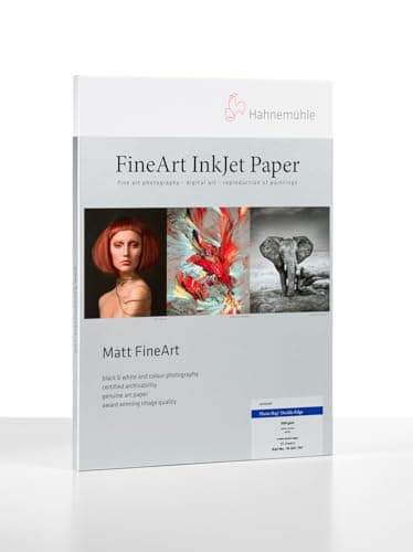 Image of Hahnemühle 10641701 Digital FineArt Photo Rag Paper, 308 g/m², Cover Edge DIN A3+, 329 x 483 mm, White
