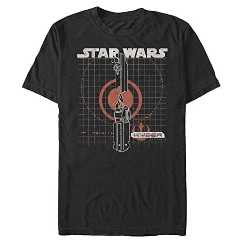 Image of STAR WARS Rise of Skywalker Kyber Men's Tops Short Sleeve Tee Shirt, Black, 3XL