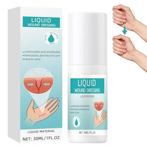 Image of AstraVox New Skin Liquid Plaster, Spray Plaster, Liquid Bandage Suitable for Abrasions, Scratches, Cuts, Minor Burns, Gentle, Waterproof, Long-Lasting Protection