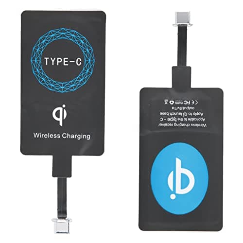 Image of 2PCS Type C Wireless Charging Receiver - Ultra Slim Qi Charger Receiver Adapter Fit for Type-C Mobile Phone Android Phone