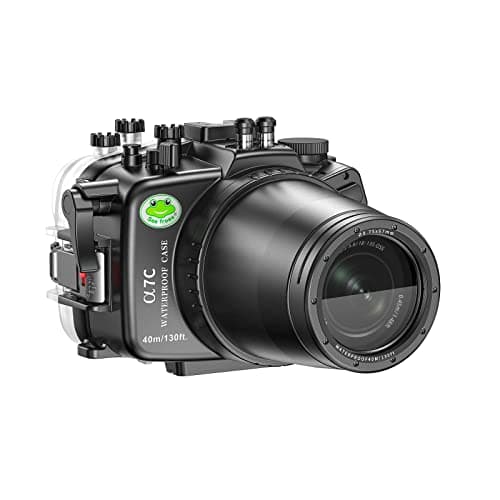 Image of Sea frogs Waterproof Camera Housing Compatible with Sony A7C 90MM IPX8 40m/130ft Maximum Diving Depth Underwater Camera Case for Diving, Surfing, Rowing, Skiing