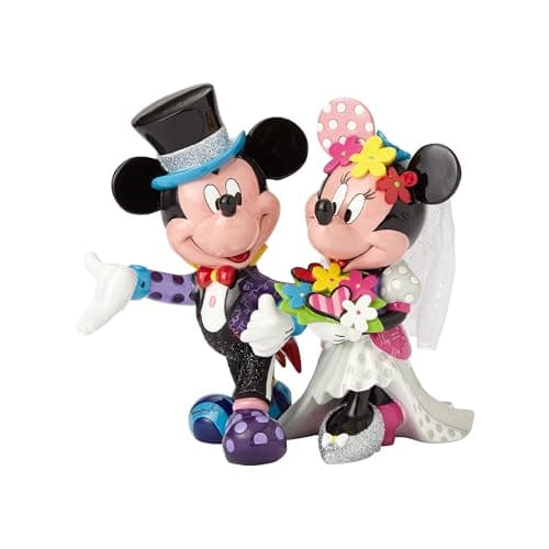 Image of Disney Britto Collection Mickey & Minnie Mouse Wedding Figurine
