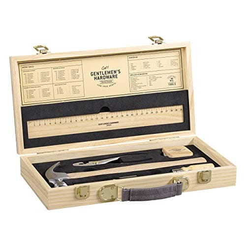 Image of Gentlemen's Hardware Tool Kit in Beech Wood Box