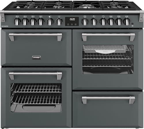 Image of Stoves Richmond 110cm Dual Fuel Range Cooker - Anthracite - A/A/A Rated