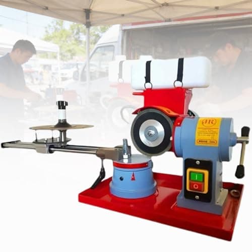 Image of Professional Electric Saw Blade Sharpener, Rotary Angle Grinding Machine for Carbide Saw Blades, 2850rpm Motor with Multiple Arbors, 250w