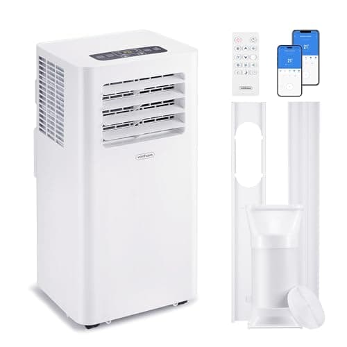 Image of VonHaus Air Conditioning Unit 12000 BTU – WiFi, Smart Portable Air Conditioner Enabled with Alexa/Google Home, Window Venting Kit, Remote Control, 4 Modes, 3 Speeds, 24hr Timer, Wheels, Carry Handle