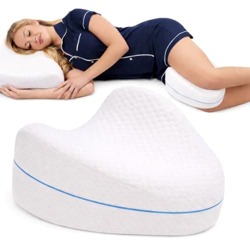 Image of Contour Legacy Leg & Knee Foam Support Pillow - Soothing Pain Relief for Sciatica, Back, Hips, Knees, Joints - As Seen on TV