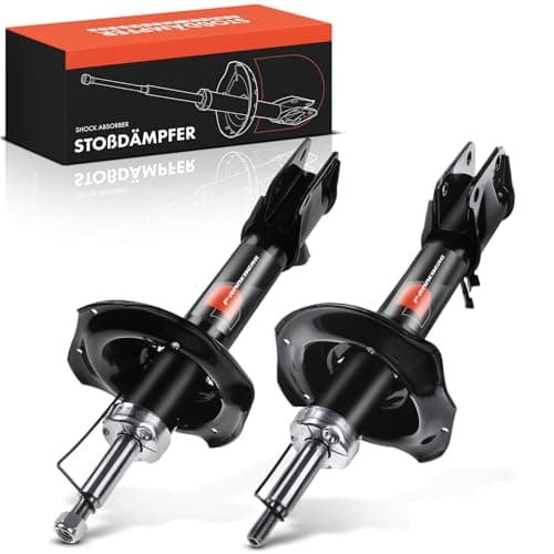 Image of Frankberg 2x Shock Absorber Strut Rear Left Right 605mm Gas pressure Compatible with Impreza Saloon GD 1.5L-2.5L 2002-2007 Replace# 334359, 334358