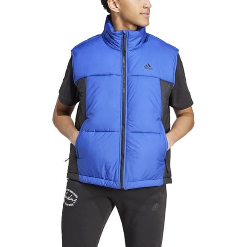 Image of adidas Men's BSC 3S PUFFY VEST, semi lucid blue, M