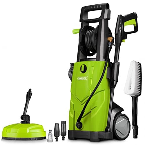 Image of Draper PW2200 Electric Pressure Washer | 165Bar High Power Washer Gun | Patio Cleaner Jet Washer Attachment | Patio and Car | 03095