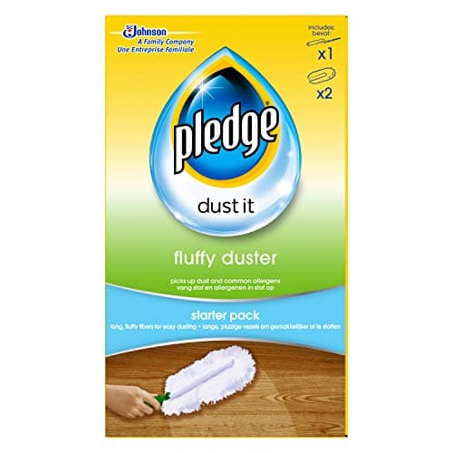 Image of Pledge Duster Starter Kit - Picks Up Dust, Dirt and Lint with a Few Effortless Swipes (1 Handle with 2 Refills)