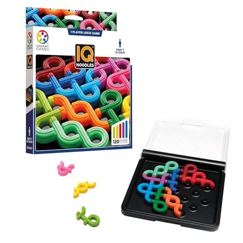 Image of SmartGames - IQ Noodles, Puzzle Game with 120 Challenges, Ages 7+