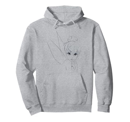 Image of Disney Peter Pan Tinkerbell Portrait Sketch Pullover Hoodie