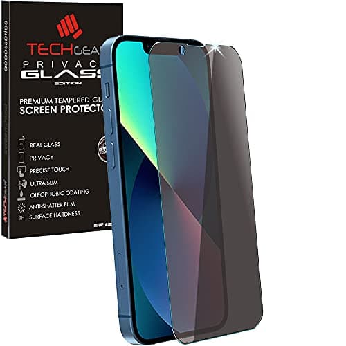 Image of TECHGEAR Anti Spy Screen Protector for iPhone 14 Plus, iPhone 13 Pro Max - PRIVACY Filter GLASS Genuine Tempered Glass Screen Protector Guard Compatible with iPhone 13 Pro Max, iPhone 14 Plus 6.7"