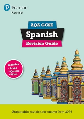 Image of Pearson Revise AQA GCSE Spanish Revision Guide incl. audio, quiz & video - for 2026, 2027 exams