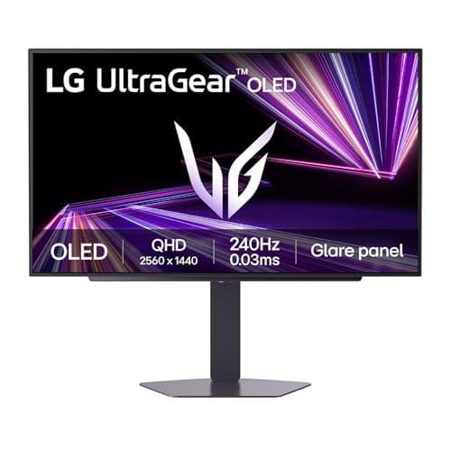 Image of LG UltraGear OLED GX7 Gaming Monitor 27GX704A-B – QHD 1440p, Glare panel WOLED, 27 inch, 240Hz, 0.03ms, 275-1500nits, AMD FreeSync Premium Pro, ClearMR 13000, HDR 500, DP1.4, HDMI 2.1, Black
