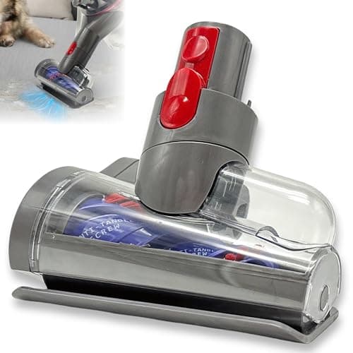 Image of for Dyson V7 V8 V10 V11 V15 Vacuum Cleaners - Mini Motorized Brush Head - Pet Hair Removal Vacuum Attachment, Mini Hair Screw Tool for Carpeted Stairs, Couch Cushions, Upholstery & Car Carpet