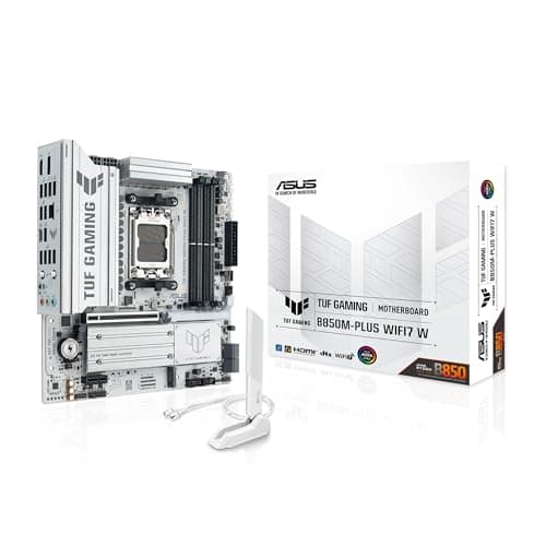 Image of ASUS TUF Gaming B850M-PLUS WIFI7 W Motherboard Socket AMD AM5 (Micro-ATX, DDR5, PCIe 5.0, 3X M.2 Slots, Realtek 2.5Gb Ethernet, Rear 20Gbps Type-C, Front USB 10Gbps Type-C)