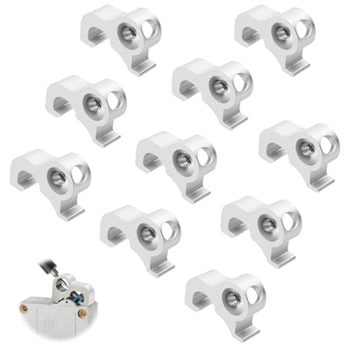 Image of Master Miniature Circuit Breaker Lockout Pins Lock off Device Pins for MCB RCD Leakage Protector Circuit Equipment Maintenance Safety Lockout Tagout Kit Electricians Valve Lockout Clamp on 8mm 10Pcs