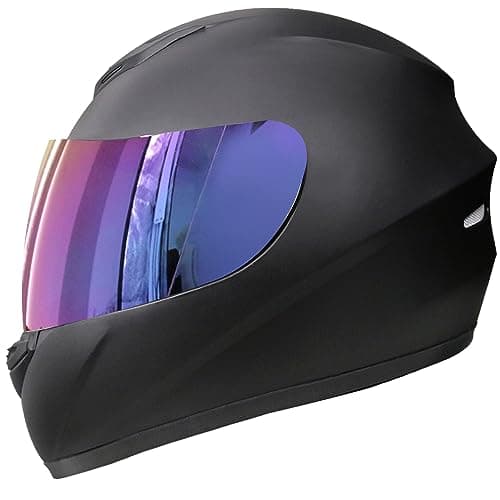 Image of Zorax ZOR-819 Matt Black XS (53-54cm) Full Face Motorbike Motorcycle Helmet Road Legal ECE 2206 + Iridium Visor