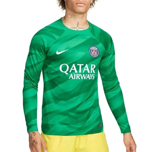 Image of NIKE PSG Paris Saint-Germain Season 2023/2024 Official Home Stadium Goalkeeper Men's Nike T-Shirt L