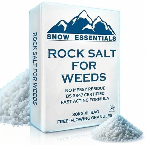 Image of Laeto Signature Garden Bag of Grit Rock Salt Deicing White Rock Salt for Weeds De-Icing Salt for Paths, Driveways & Roads of Snow & Ice