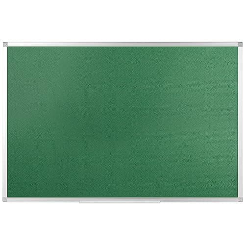 Image of Q-Connect Aluminium Frame Felt Noticeboard with Fixing Kit 1200x900mm Green