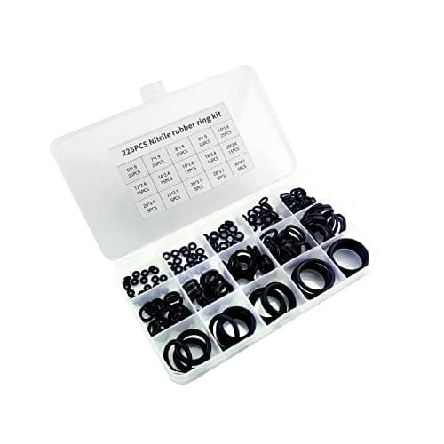 Image of 225PCS O-Ring Gasket kit Rubber Washer Seals Assortment Set Electrical Gasket Ring for Plumbing Washer Seal & Auto Quick Repair (225)