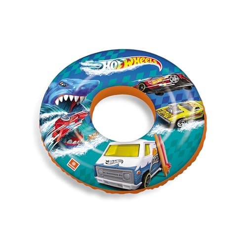 Image of Mondo Hot Wheels 16629 Inflatable Swim Ring for Swimming Beach Sea Swimming Pool Children Age 2+