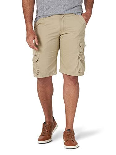 Image of Wrangler Authentics Men's Premium Twill Cargo Short, Camel, 36