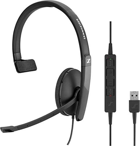 Image of Sennheiser EPOS I ADAPT SC 130 USB - Headset - on-ear - wired - active noise cancelling - USB - black, white - Certified for Skype for Business
