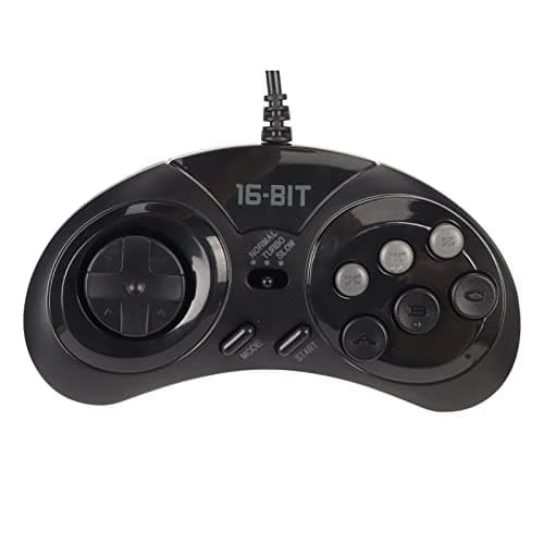 Image of Otufan 16 Bit Mini Handheld Gamepad for Sega MD2, MD3, Wired USB Controller, Portable Classic Ergonomic Design for Retro Gaming Enthusiasts, 1.5m Thread Length