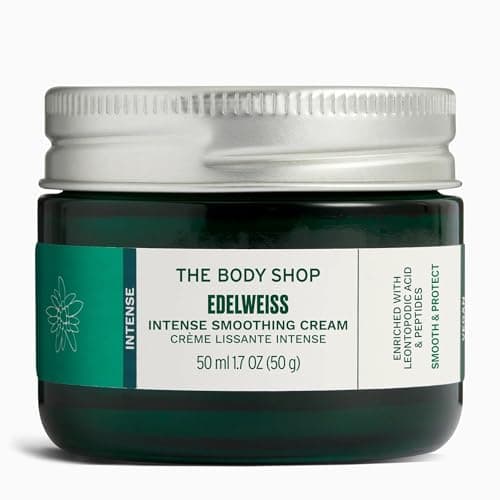 Image of The Body Shop Edelweiss Intense Smoothing Day Cream (1x 50ml), Nourishing Face Cream with 48hr Moisture & Pollution Protection, Enriched with Edelweiss Extract & Hyaluronic Acid